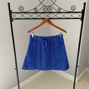 J. Crew blue and white mini skirt